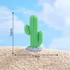 Paisagem em miniatura, cacto e suculenta artificiais criativos, decoração DIY temática de deserto, acessórios de saco surpresa, enfeites em miniatura