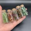 Botellas de Desmagnetización con Grava de Cristal Natural 25 Tipos de Material Botellas de Deriva Ágata de Gema Jade