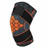 Rodillera deportiva de punto a presión de nailon de color para fitness, baloncesto, vendaje protector para las piernas