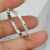Pendientes de Aro Grandes Sólidos con Buena Textura, Pendientes Completamente de Plata S925, Estilo Diosa, Diseño de Flor de Coche, Pendientes Resistentes de 3 cm