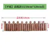 Valla de Madera Anticorrosiva Valla de Madera Maciza Carbonizada Valla Pequeña de Madera Decorativa para Exterior para Jardín de Flores de Patio, Huerto, Barandilla de Estacas de Madera