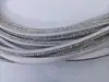 Sandalias de Cuerda de Algodón Rayadas con Tira de Pedrería al por Mayor para Fabricantes Accesorios de Joyería DIY Fila Recta Cuerda de Diamante Rayado Semicircular