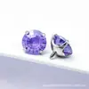 Pendientes de Rueda de la Fortuna con Garras Redondas de Aleación de Titanio F-136, Pendientes de Labio con Rosca Interna de Titanio G23, Joyería para Piercing
