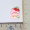Traje de porco rosa de desenho animado acessórios de resina acessórios pequenos diy sapatos com furo capa de celular pacote de material artesanal