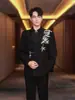 Ropa Nueva para Hombre Estilo Chino, Traje Zhongshan para Novio de Boda, Nuevo Modelo 2026 Traje de Boda, Conjunto de Traje de Compromiso, Traje Tang Tradicional Estilo Chino