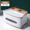 Caja de Pañuelos de Escritorio Sala de Estar de Gama Alta Creativa Lujo Ligero Almacenamiento Multifuncional Caja de Pañuelos Deslizable Alta Apariencia Venta Directa de Fábrica