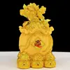 Adorno de Bolsa de Dinero de Resina para Atraer la Fortuna, Alcancía de Coliflor, Decoración para Gabinete de Vinos de Sala de Estar, Regalo para Apertura de Oficina o Tienda