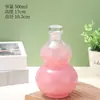 Botella de Agua Simple con Forma de Calabaza, Botella para Fermentar Vino, Botella para Bebidas de Té con Leche, Jarra de Vidrio para Vino, Set de Vino Portátil para Hogar y Exterior, Botella Portátil