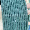Contas Quadradas de Pedra Vulcânica Vermelhas, Amarelas, Azuis, Verdes e Pretas, Contas Quadradas de Rocha Vulcânica, Acessórios para Joias DIY, Contas Quadradas Planas Pequenas de Pedra Vulcânica
