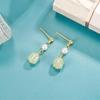 Brincos de Jade Pérola Hetian Verão Feminino Luz Luxo Design de Nicho Brincos de Alta Qualidade 2022 Novo Estilo Brincos Brincos