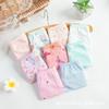 Ropa interior personalizada para niños del fabricante, Calzones de algodón florales para niñas de importación, Estilos de venta nacionales y extranjeros, Empaque en tarjeta de papel