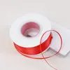 Cinta roja brillante cinta de seda cinta de satén banderín rojo para coche regalo presente horneado flor embalaje boda