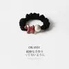 Diadema Versátil de Cachorro Casual y Linda Diadema Roja de Cuero de Moda Accesorios para el Cabello Nueva Goma para Cola de Caballo Coreana para Mujeres