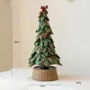 Resina Papá Noel Caballo Mecedor Casa Adornos de Escritorio Adornos de Ambiente Festivo para el Hogar Regalos de Navidad