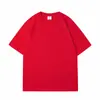 Camiseta de Alta Calidad para Parejas, 230g, Peinada Compacta Siro-Hilado, Sin Costuras, Color Sólido, Cuello Redondo, Manga Corta, con Estampado de Logo, Mayoreo