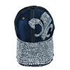 AliExpress comércio transfronteiriço Diamante denim guarda-sol protetor solar fabricantes atacado qualidade estável chapéu de algodão