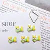 Nuevos accesorios de arte para uñas de serie de gatitos de dibujos animados lindos, pulsera versátil de cachorro tridimensional, decoraciones de resina para uñas ponibles