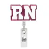 Portatarjetas de Identificación Rnid de Venta Caliente Transfronteriza Carrete de Insignia Retráctil Clip para Insignia de Estudiante de Medicina Hebilla de Fácil Extracción