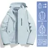 Novas Jaquetas Esportivas de Outono e Inverno para Exterior, à Prova de Vento, Impermeáveis, Confortáveis e Quentes, Tendência Unisex Versátil Roupas de Montanhismo