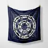 Bufanda Decorativa Cuadrada Pequeña de Seda Twill Estilo Coreano Nueva Redonda para Carruaje Moda Femenina Bufanda Bufanda Estudiante Bufanda Pequeña Bufanda