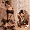 Nova lingerie sexy sexy bonito bonito de uma peça de empregada terno sexy tentação perspectiva malha entrega de uma peça