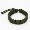 Pulsera Trenzada de Cuerda para Paraguas Caliente Transfronteriza Ajustable Cadena de Cuerda de Mano de Emergencia para Camping al Aire Libre Pulsera Creativa Popular para Hombres de Moda