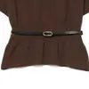 Z Estilo Europeo y Americano Transfronterizo 2026 Nuevo Moda Elegante para Viaje de Mujer Top de Punto de Color Sólido con Cinturón 5536043