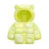 2026 Nuevas Chaquetas de Algodón con Relleno de Plumón Coloridas para Otoño e Invierno para Bebés y Niños Pequeños, Lindos Abrigos de Algodón con Diseño de Orejas para Niños y Niñas, Ropa Infantil