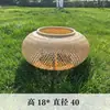 Abajur de Lanterna de Bambu Puramente Artesanal, Luminária Pendente Criativa com Personalidade Estilo Chinês, Design Artístico para Restaurante e Pousada, Lâmpada Retrô para Casamento