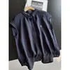 2026 Novo Estilo Cardigan de Linho Soltinho Emagrecedor Sem Mangas Blusa Camiseta Elegante Rejuvenescedora para Mulheres Atacado H16Et8333
