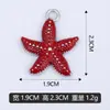 Pulsera de Abalorios Individuales de Estrella de Mar con Goteo de Aceite DIY, Accesorios para Colgantes de Collar, Materiales Mezclables y Vendibles al Por Mayor, Venta Directa de Fabricantes Transfronterizos
