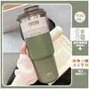 Taza de café de acero inoxidable, taza térmica, taza grande con popote, vaso de agua de aspecto elegante para niñas, vaso para hielo que mantiene el frío para hombres