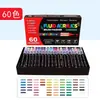 Set de Marcadores Líquidos Acrílicos Directos del Fabricante con Punta Suave, Diseño Sin Presión, Adecuado para Arte DIY de Estudiantes y Pintura Profesional, Plumas de Acuarela
