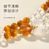 Pulsera de cristal natural, cristal amarillo, ojo de tigre dorado, pulsera de doble hilo de agua blanca, cristal de torre amarilla, pulsera de cristal amarillo para mujer, doble hilo
