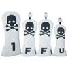 Funda de Palo de Golf Calavera Fantasma de Madera Forro de Tela Pu Impermeable Felpa Engrosada Funda Protectora para Palo 1/F/F/U