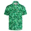Camisa de Lino Estampada de Manga Corta Vintage para Hombre, Camisa Casual Versátil de Verano, Moderna, con Cuello Alto