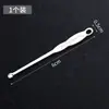 Herramienta antigua para sacar cera del oído, cuchara de acero inoxidable tradicional para el oído, raspador de oído para eliminar el cerumen y limpiar el cerumen del oído
