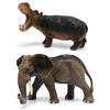 Gran modelo de animal de simulación sólida, jirafa salvaje, elefante, león, tigre, juguete para niños, zoológico, venta al por mayor