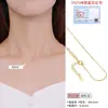 Colar de Prata Esterlina S925 para Mulheres Sem Pingente Corrente Lisa Corrente Única Corrente de Caixa DIY Versátil Corrente da Clavícula Design de Luxo Acessível Corrente