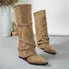 Botas de cano alto bico super fino Estilo Rad bonitas para pessoas baixinhas botas de cavaleiro botas botas punk botas longas plus size bonitas