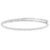 Pulsera elástica de alambre de acero de estilo coreano europeo y americano transfronteriza, temperamento simple, de 2 filas, envolvente, joyería de lujo ligero brillante con diamantes completos, venta al por mayor