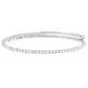 Joyería de Cadena Nueva Garra Transfronteriza, Una Fila de Pulseras Elásticas de Alambre de Acero Envuelto con Pedrería, Temperamento Simple, Joyería de Mano de Lujo Ligero al por Mayor