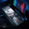 Pad de Mouse Luminoso RGB Popular al por Mayor del Fabricante, Alfombrilla Antideslizante de Escritorio para Computadora de Oficina de Alto Valor, Mouse y Teclado