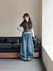 Jeans Anchos Sueltos para Niñas, Pantalones Vintage de Calle de Largo Completo, Pantalones Casuales con Cintura Elástica, Nuevo Modelo 2026