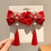Accesorios Tradicionales para el Cabello de Niñas para Año Nuevo, Pinzas para el Cabello con Lazo Estilo Chino Hanfu de Año Nuevo, Horquillas para Bebé Año del Caballo al por Mayor