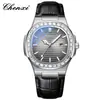 Reloj para Hombre Chenxi Simple Moda Negocios Cuarzo Correa de Acero Luminoso Resistente al Agua Calendario con Diamantes Fabricante Venta al por Mayor