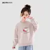 Sudadera Negra Honey Girl Otoño 2026 Nuevo Estilo Tendencia Top Casual de Otoño para Niños