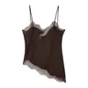 Europa Transfronteriza INS Verano Nueva Moda Sexy Camisola Estilo Lencería con Ribete de Encaje