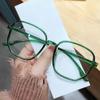 Nuevo Armazón de Gafas Poligonales para Niñas, de Moda, Marco Grande, Luz Anti-azul, Espejo Plano, Douyin para Estudiantes Miopes Terminadas, Transmisión en Vivo
