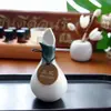 Spa Tailandês Spa de Beleza Frasco de Óleo Essencial Verde Branco Preto Cerâmica Folha Frasco de Fragrância Tigela de Óleo Essencial Bandeja de Madeira Conjunto